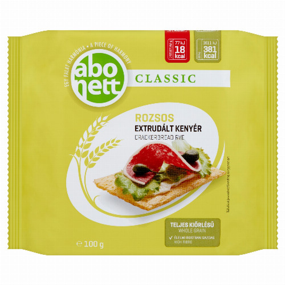 Abonett Rozsos Extrudált Kenyér 100 G